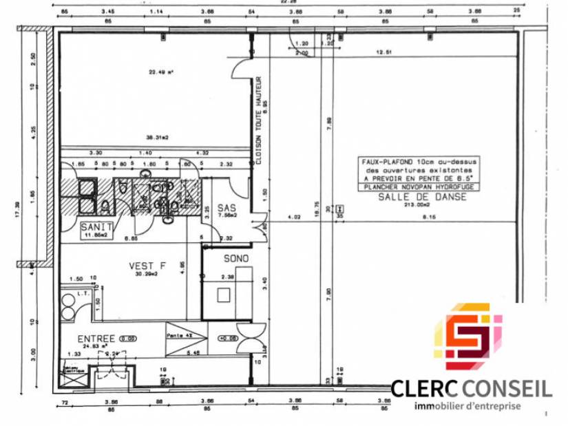 Location - Local d'activité 379m² - Évreux