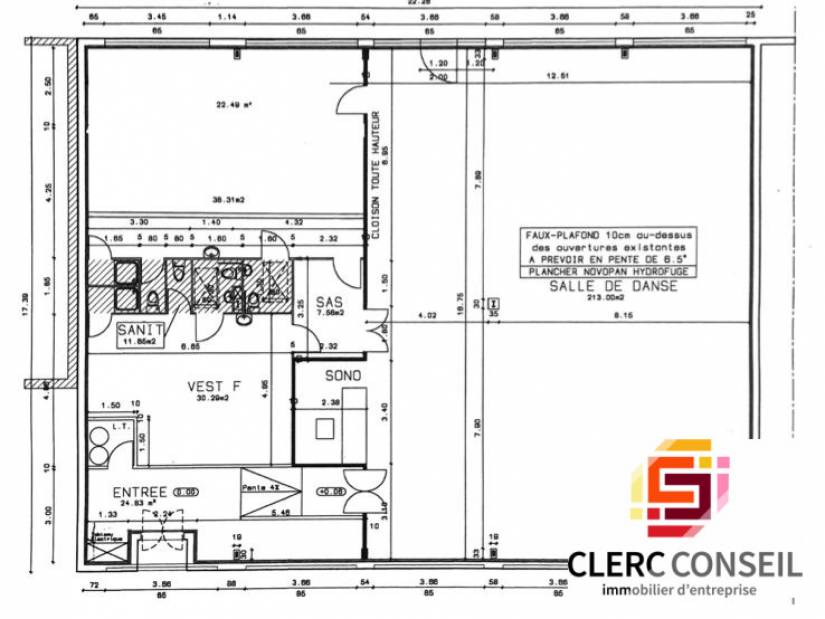 Location - Local d'activité 379m² - Évreux