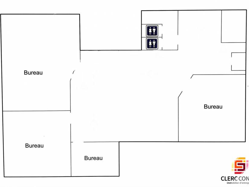 Location - Bureaux 165m² - Le petit-quevilly