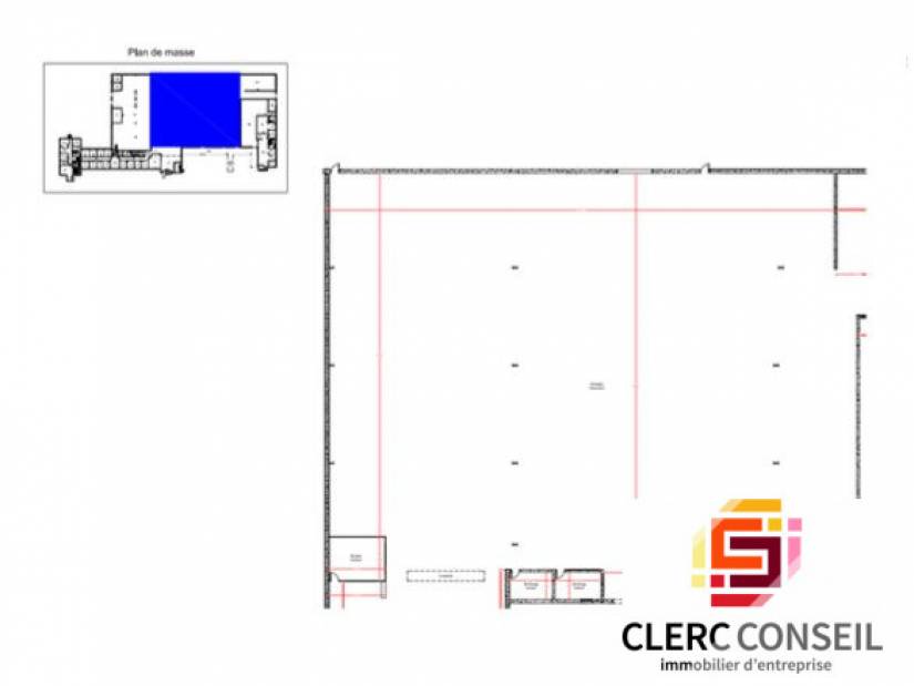 Location - Local d'activité 2080m² - Saint-Étienne-du-rouvray