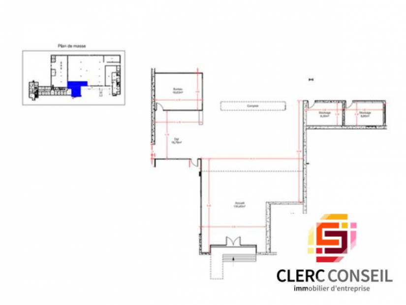 Location - Local d'activité 2080m² - Saint-Étienne-du-rouvray