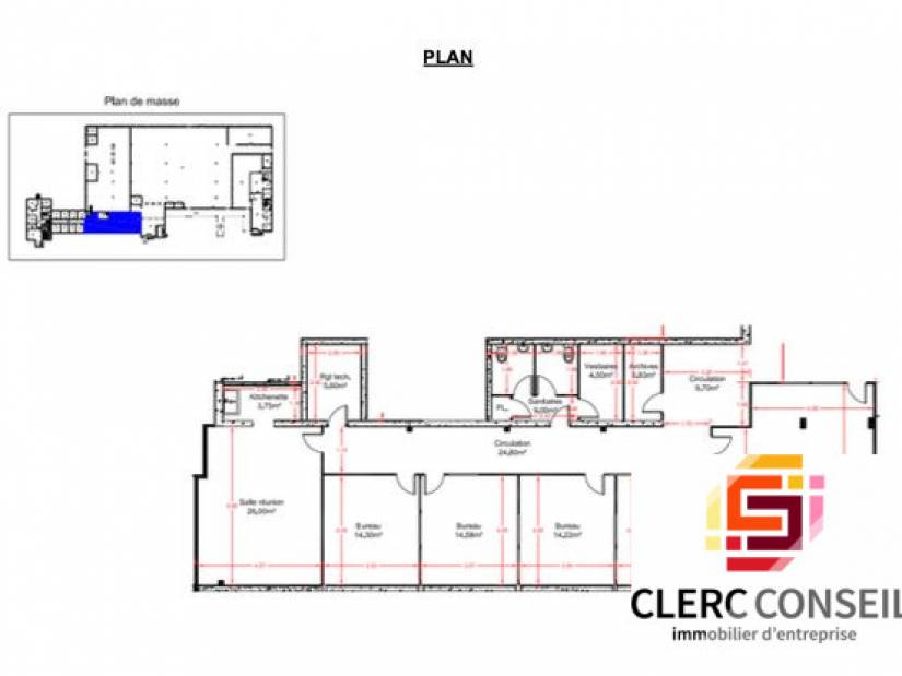 Location - Local d'activité 2080m² - Saint-Étienne-du-rouvray